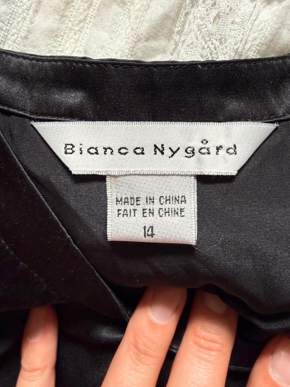 100% Silk Classic Black Satin Cami Top - Picture 3 of 3